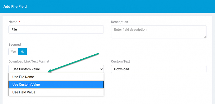 file field links