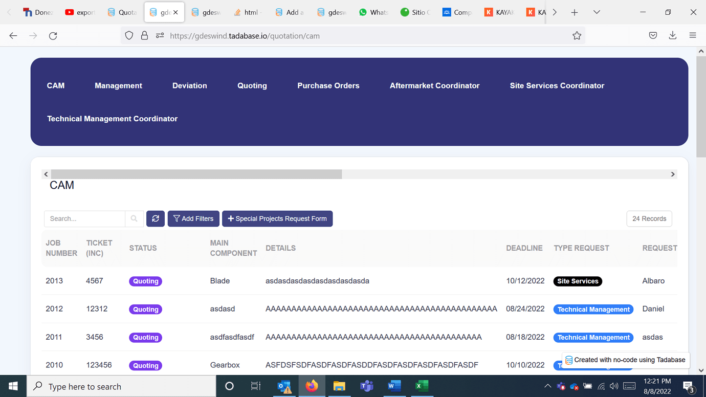 Add a scroll bar to the top of your Table Tips and Tricks Tadabase