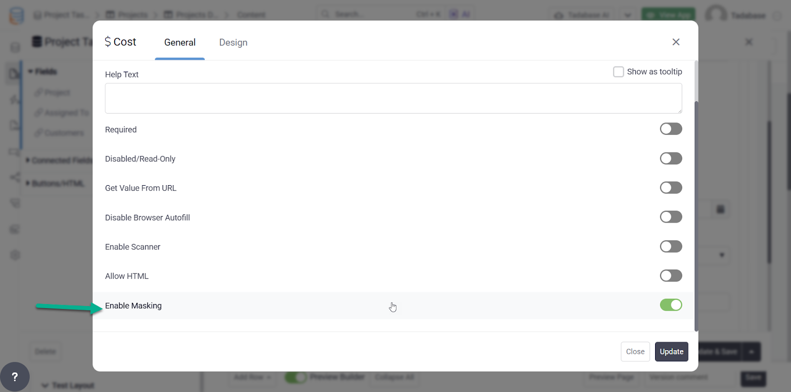 Currency Masking Example